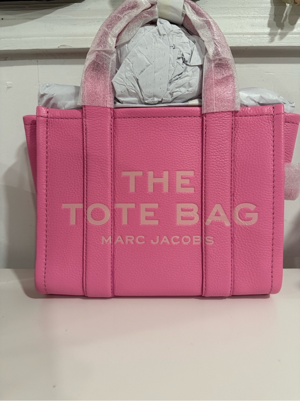 NWT Marc Jacobs The Leather Small Tote Bag — Petal pink